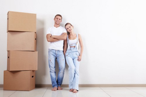 Office removals team planning a workplace relocation in Watford