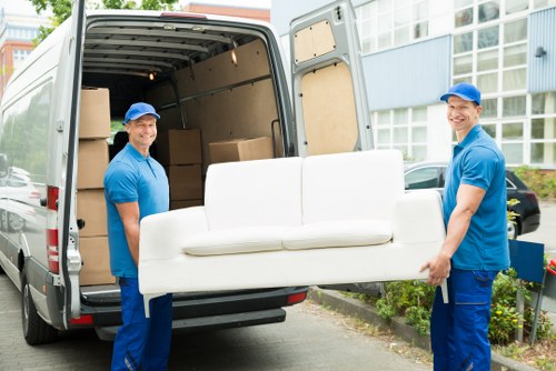 Removals van service helping with a move in Watford