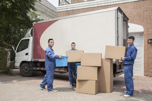 Removal team planning a home move in Watford street