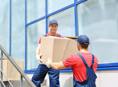 Moving van for home relocation in Watford streets