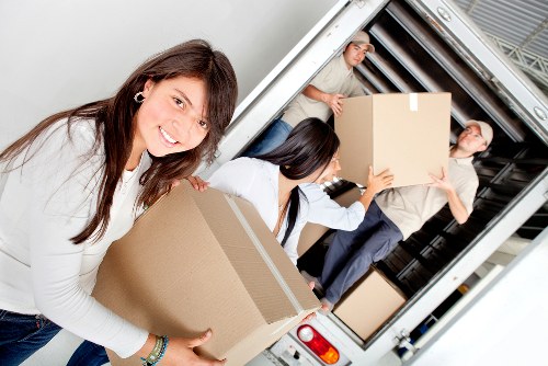 Packed moving van ready for a Watford relocation