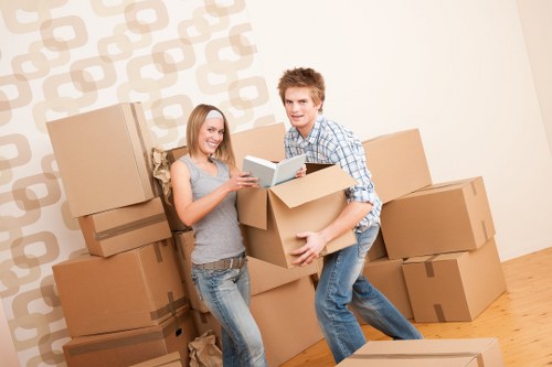 A moving van loaded for a Watford home removal