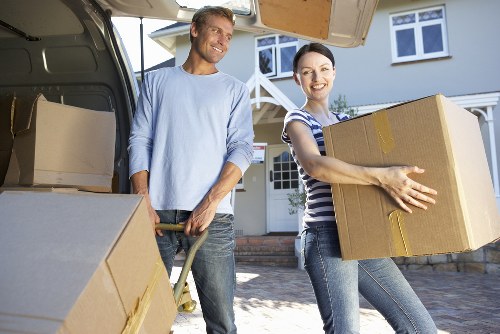 Furniture loading into a van for a Watford collection and delivery